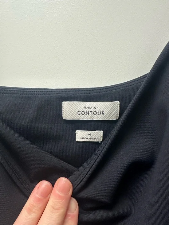 LIKE NEW Artizia Babaton Contour One-Shoulder Black Cami Bodysuit - Picture 5 of 9